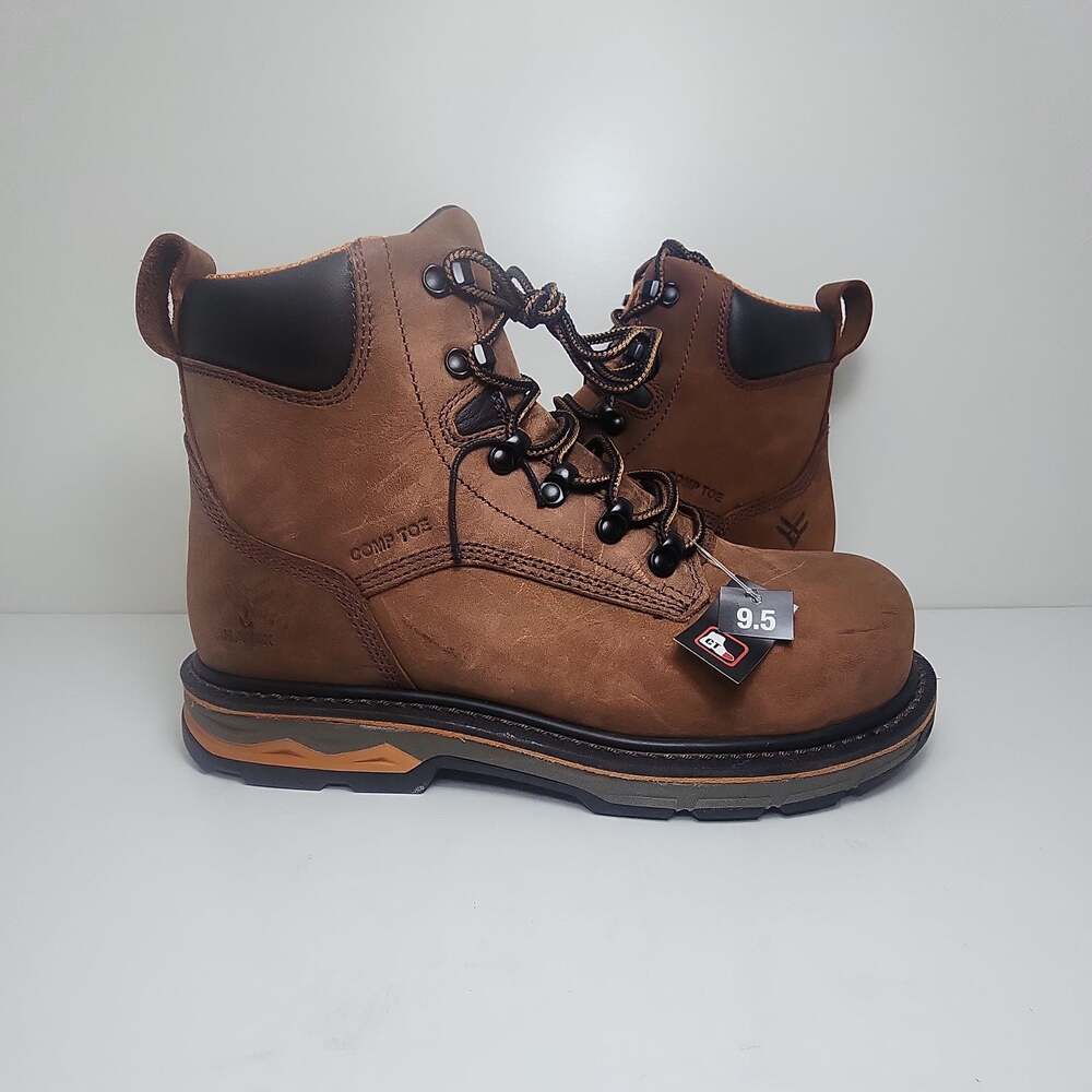 Hawx Composite Toe Work Boots, Men Size 9.5D